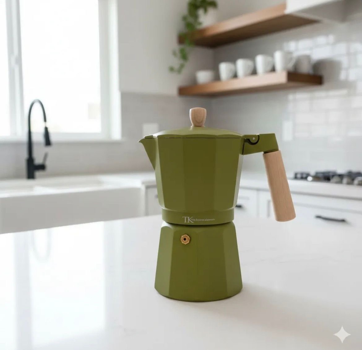 DE ALUMINIO CAFETERA AMERICANA PARA 6 POCILLOS 302222 — foto 1